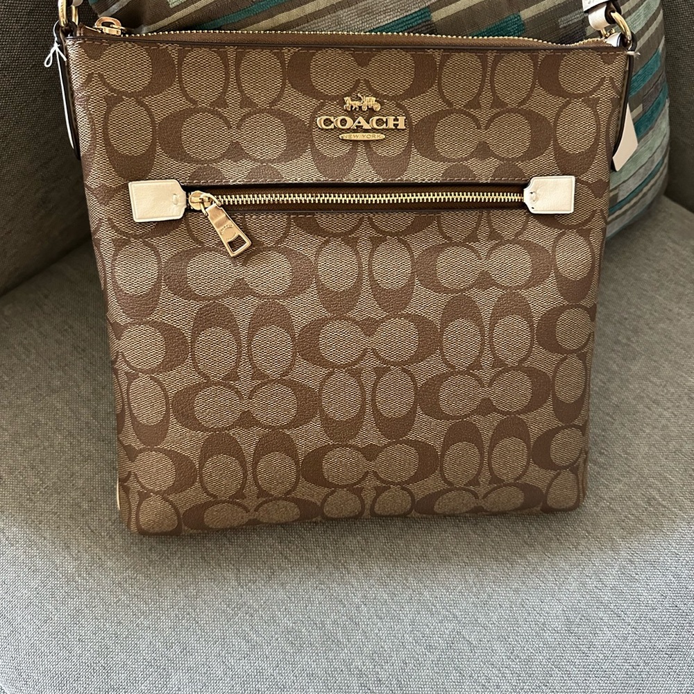 Coach Brown Signature Crossbody Bag